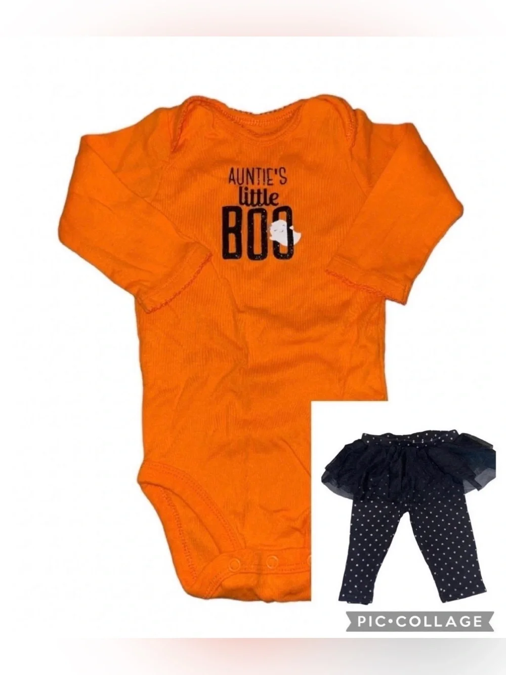 Just One You Auntie’s Little Boo Baby Girl Halloween Outfit
